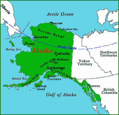 Arctic circle map